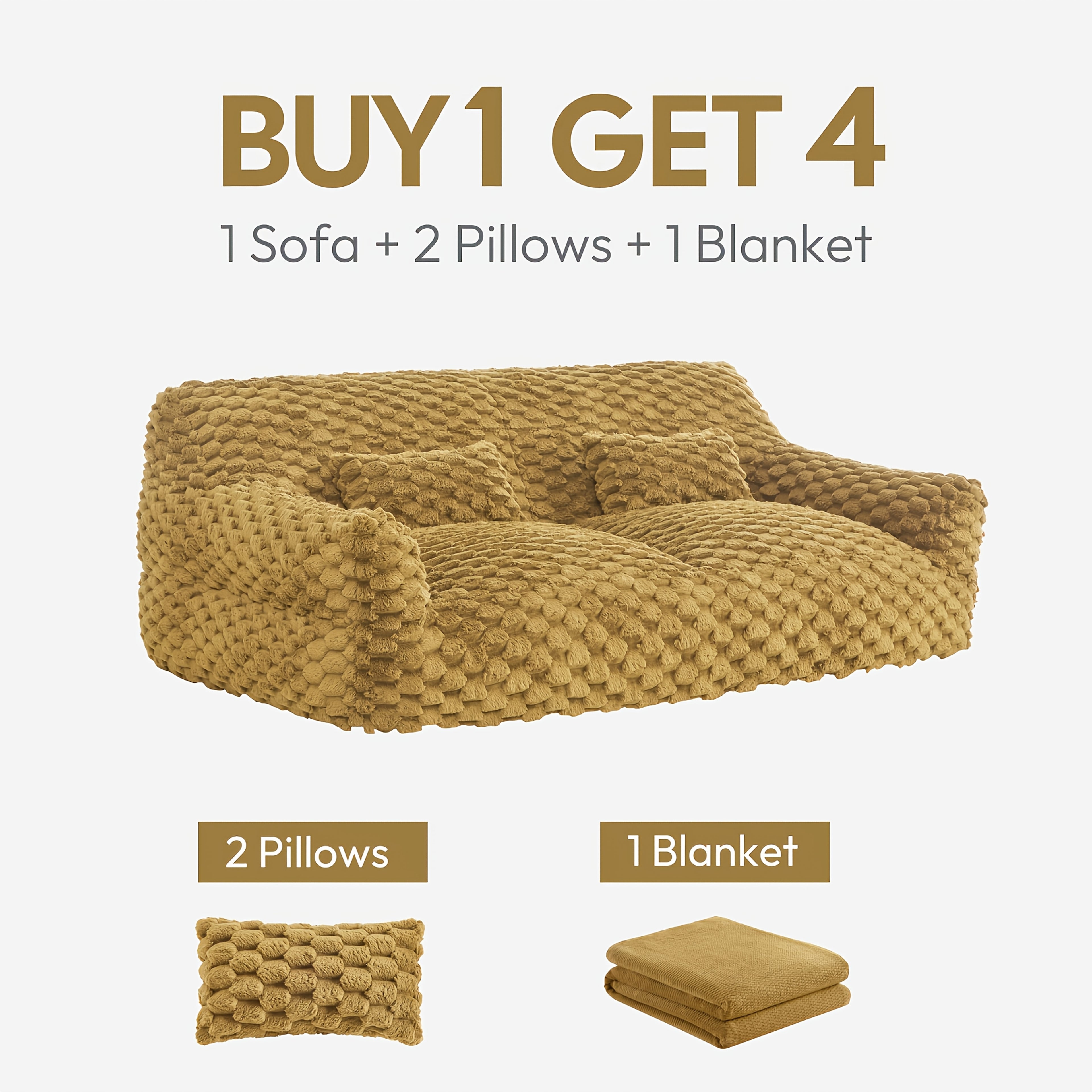 Comfortable Sofa Bed Featuring Two Pillows, a Soft Bean Bag Chair, Perfect for Relaxing in a Game Or Recreation Room