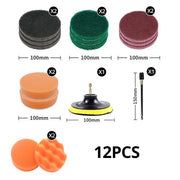 🔧 12-Piece Power Scrub Kit