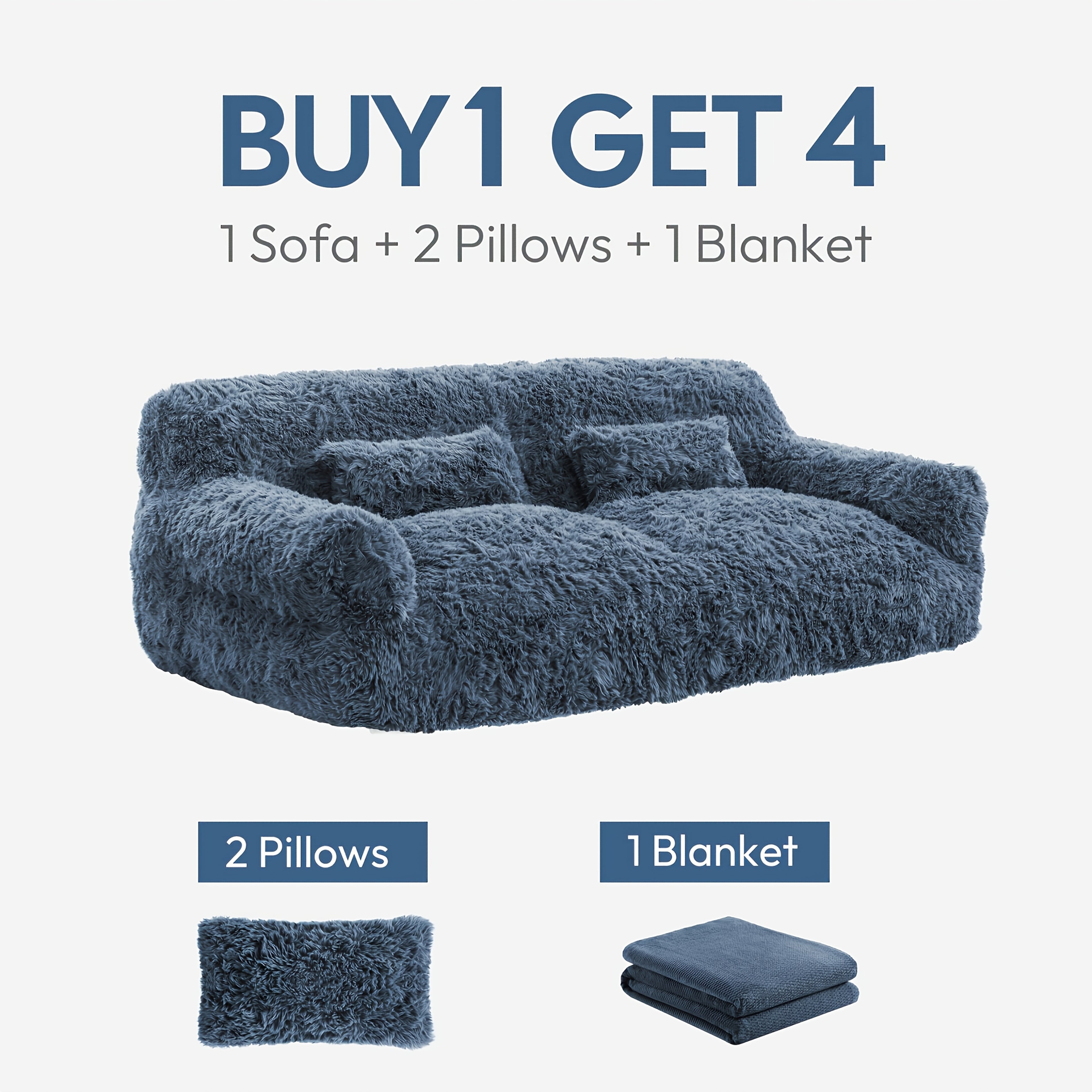 Comfortable Sofa Bed Featuring Two Pillows, a Soft Bean Bag Chair, Perfect for Relaxing in a Game Or Recreation Room