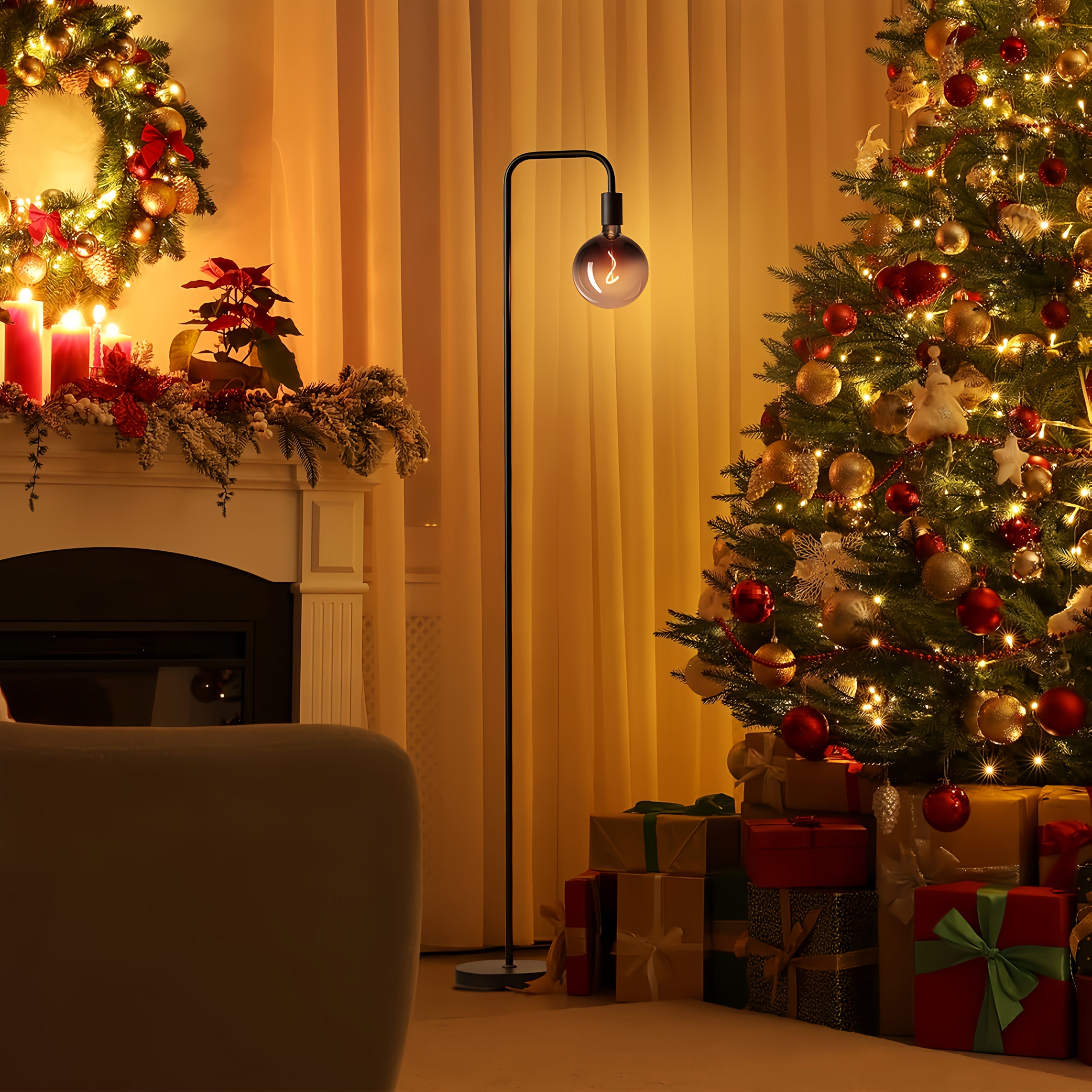 Modern Industrial Floor Lamp with 6\