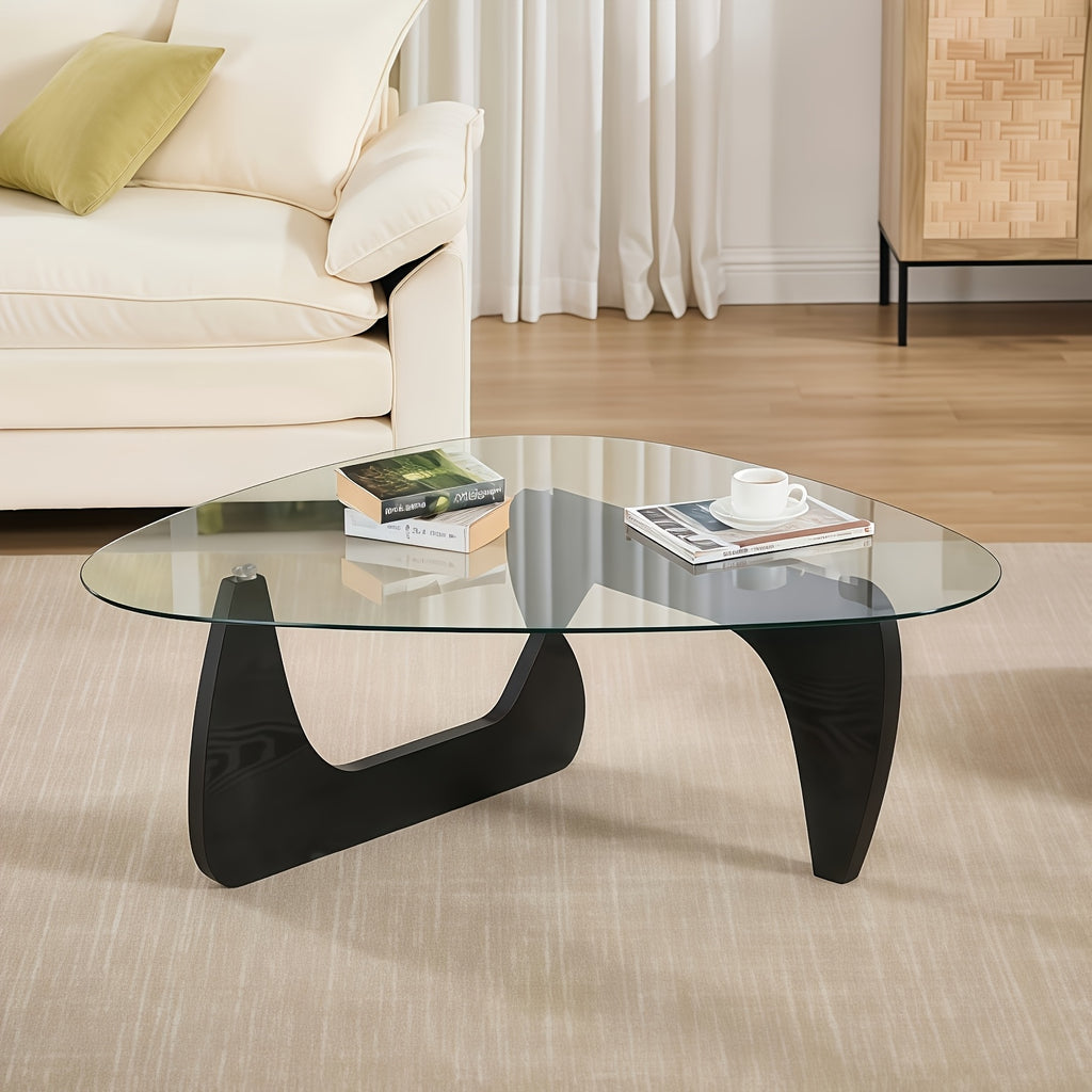 Contemporary Walnut Coffee Table for Living Spaces, Compact And Chic, Ideal for Bedrooms, Living Rooms, Reception Areas, And Offices (Medium Size)