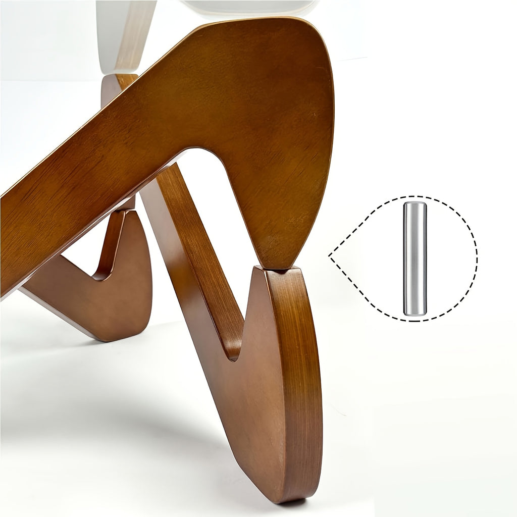 Contemporary Walnut Coffee Table for Living Spaces, Compact And Chic, Ideal for Bedrooms, Living Rooms, Reception Areas, And Offices (Medium Size)