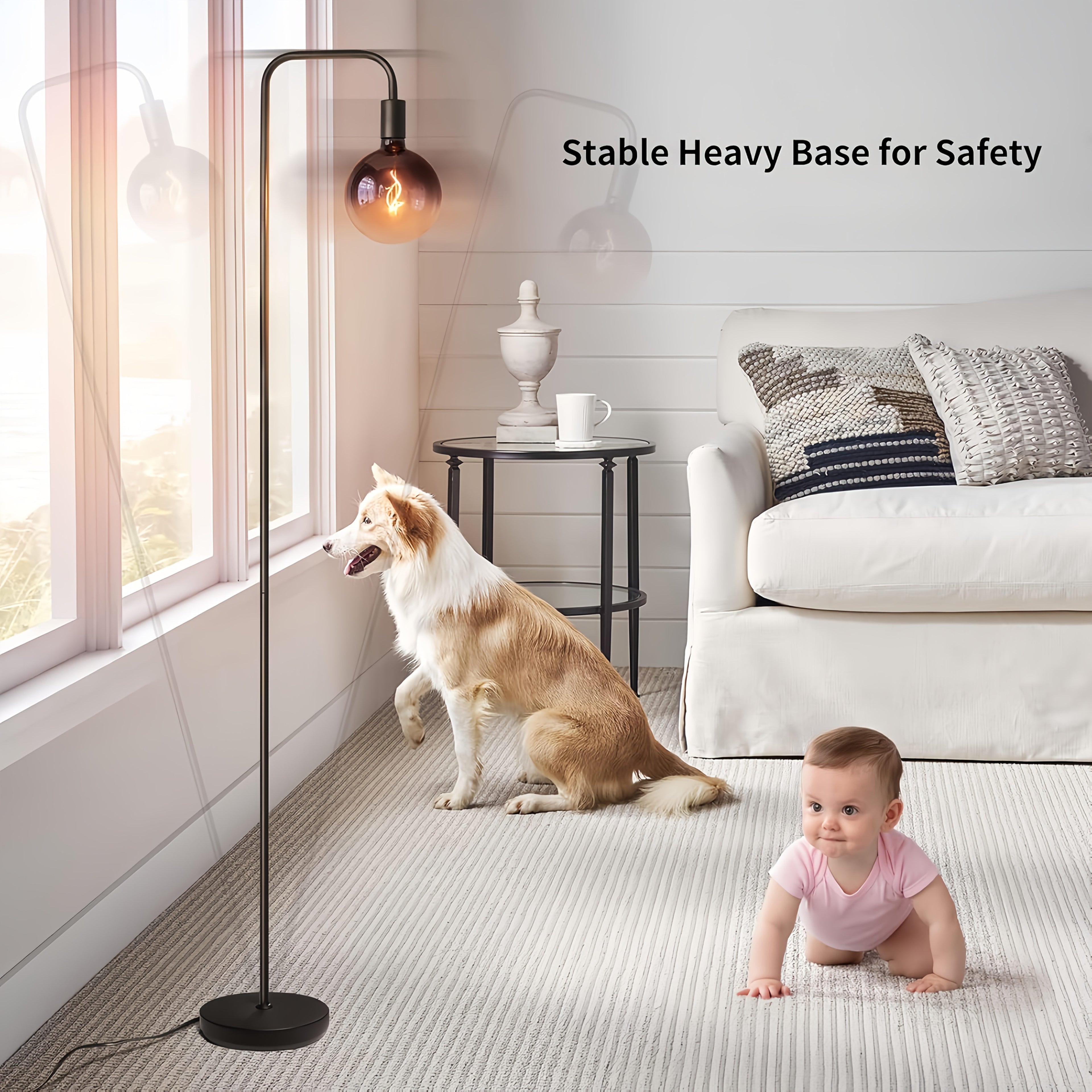 Modern Industrial Floor Lamp with 6\