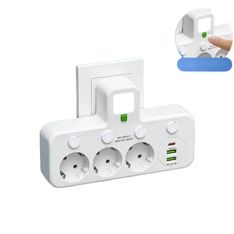 Smart Power Strip with USB Ports