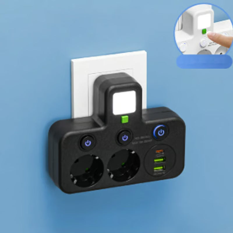 Smart Power Strip with USB Ports